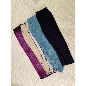 Set of 4 Women's Tees by Tina Crop Leggings one size fits most